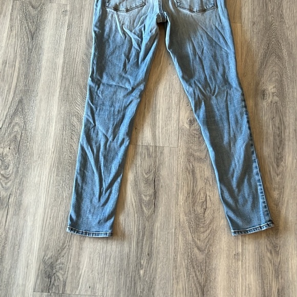 🏁 American Eagle blue denim high rise jegging size 8 - Picture 11 of 12